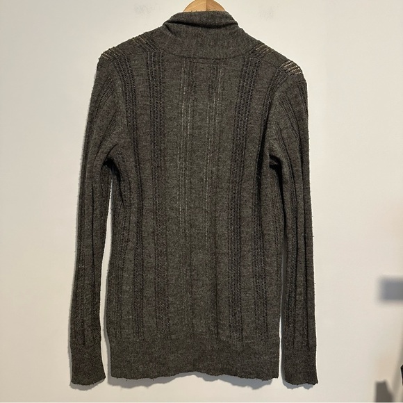 All saints spitalfeilds gray knit cardigan sweater wool & Alpaca - Picture 2 of 9